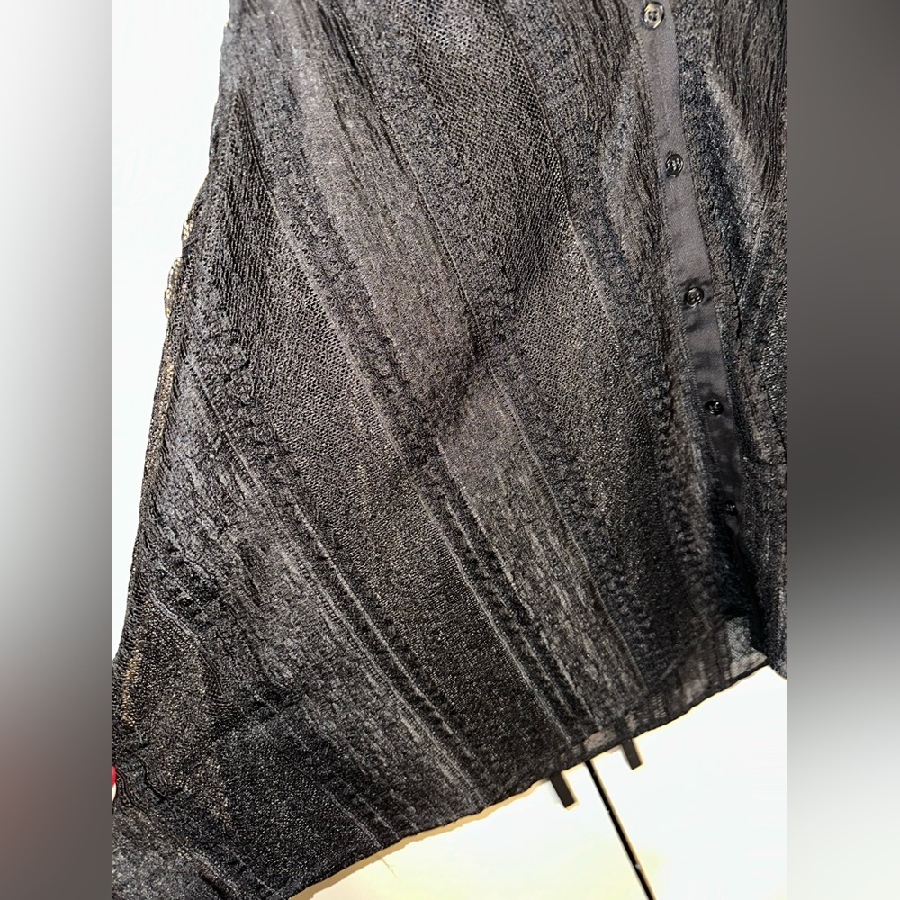 SANDRO Lace Black Sheer Sleeveless Top Size 2 - Picture 2 of 7
